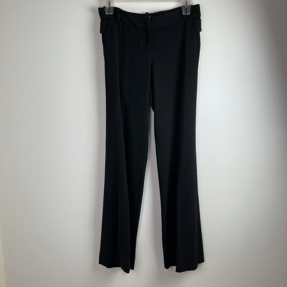 Cache Black Low Rise Wide Leg Dress Pants Size 8